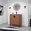 Armoire de salle de bain sur pied en bois d'ingénierie avec lavabo