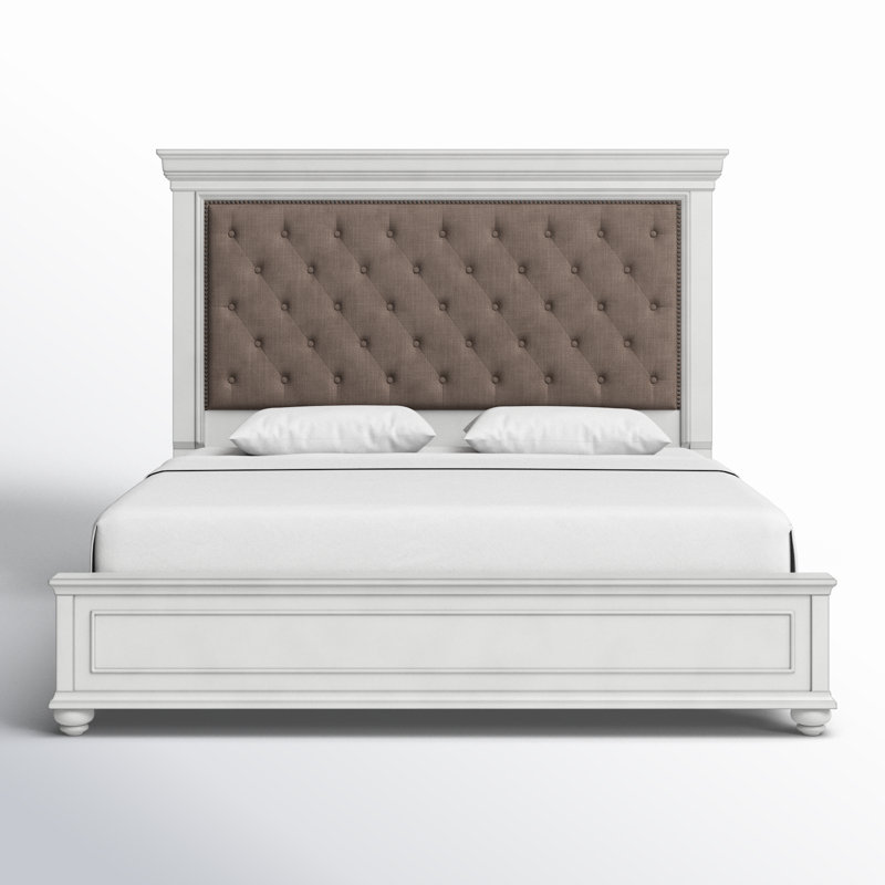 Atas Upholstered Panel Bed, King