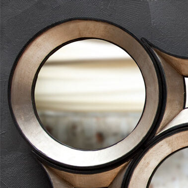 Hewett Solid Wood Round Mirror