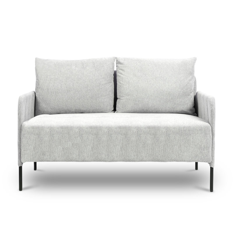 Canapé en chenille 52 po, Gris clair
