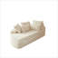 Canapé-lit 78,5 po en velours côtelé semi-circulaire 2-en-1, fauteuil inclinable avec coussins décoratifs et 5 coussins décoratifs
