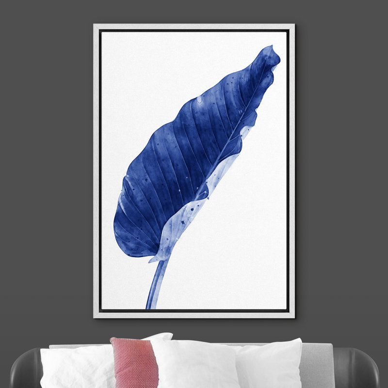 Peinture sur toile, cadre flottant, H 24 po x l 36 po x P 1,5 po, Blanc