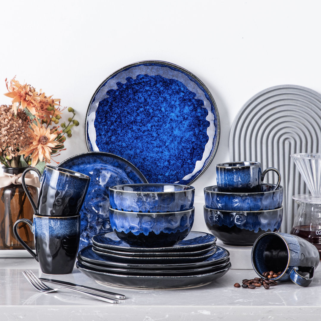 ?16 Piece Dinnerware Set, Service for 4