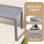 Table d'appoint en aluminium Bridgitte-161968805