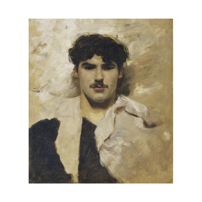 Tête d'un mannequin par John Singer Sargent - Impression giclée, H 28 po x l 22 po
