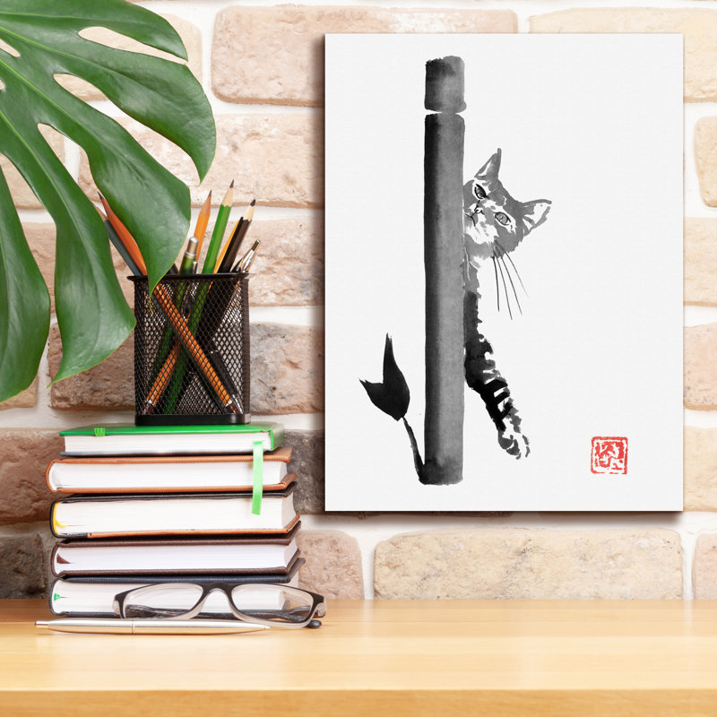 «Clide» par Pechane, art mural sur toile, H 16 po x l 12 po