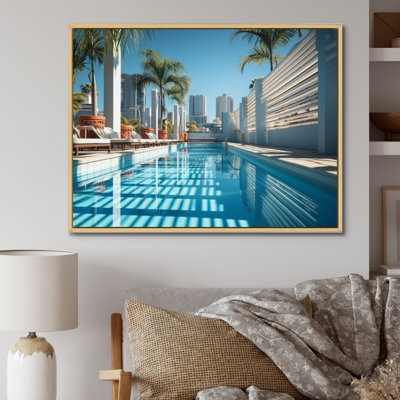 " Turquoise Miami Skyscraper Shadows "