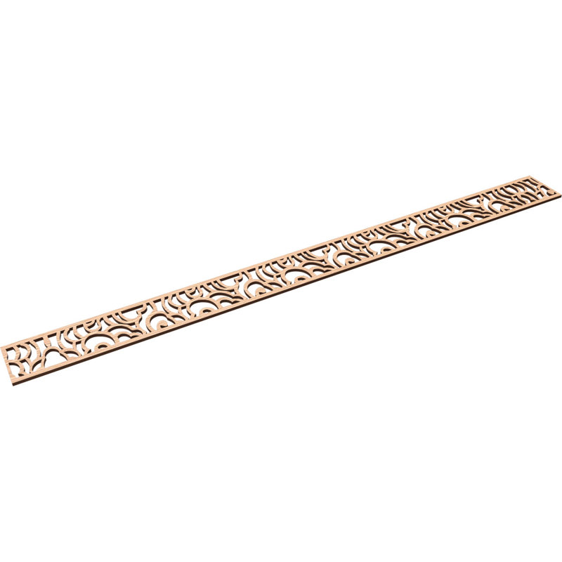 Moulure de panneau Springfield, Chêne rouge, H 4 po x l 46,375 po x P 0,375 po
