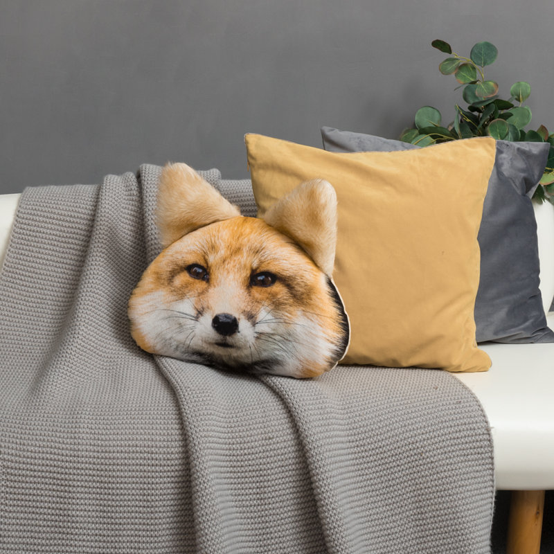 Coussin Fox Head