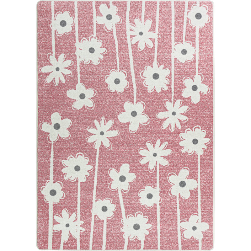 Big Blooms by Joy Carpets Area Rug, Rectangle 3'10" x 5'4"