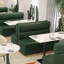Banc rembourré en similicuir Light Luxury Fashion