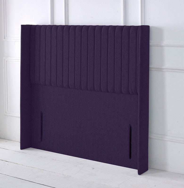 Upholstered Headboard, Purple, Single (3')