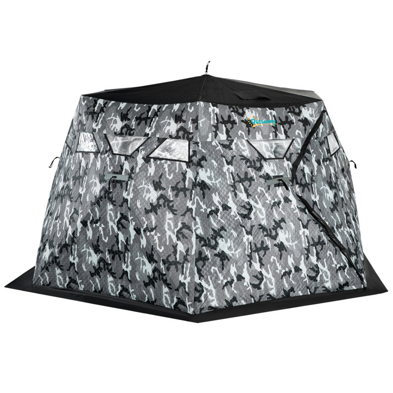 Tente pour 4 personnes avec sac de transport, Camouflage