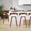 Ensemble de 2 tabourets de bar pivotants à dossier bas, chaises de bar en bois avec siège à coussin souple, hauteur de 25 pouces-565471309