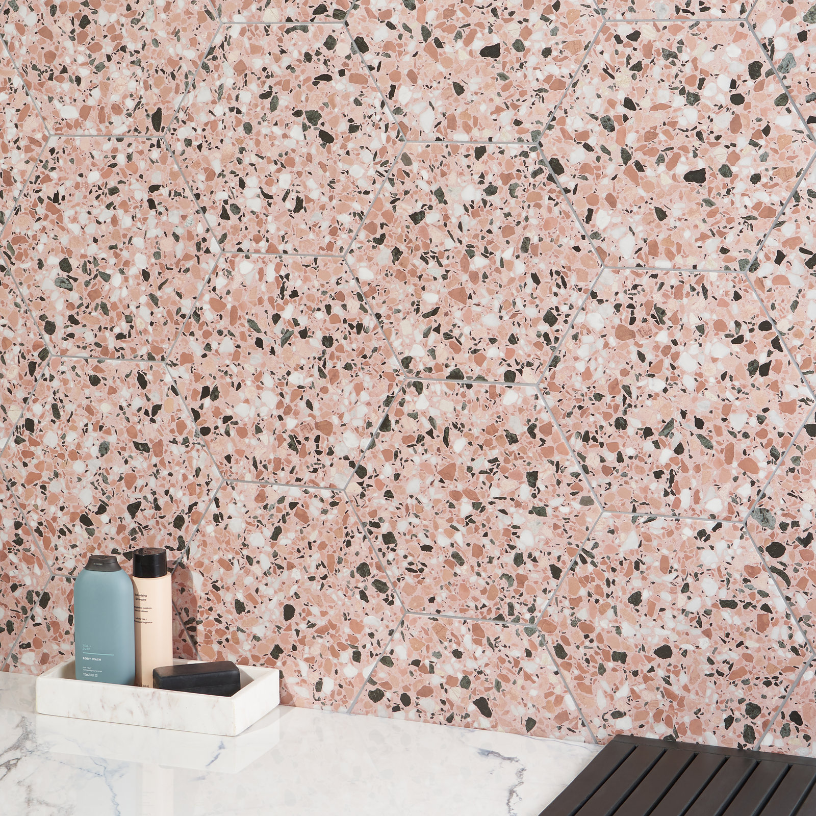 Firenze 13" x 15" Porcelain Tile, Rose