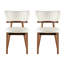 Chaise d'appoint rembourrée en bois massif-628719390