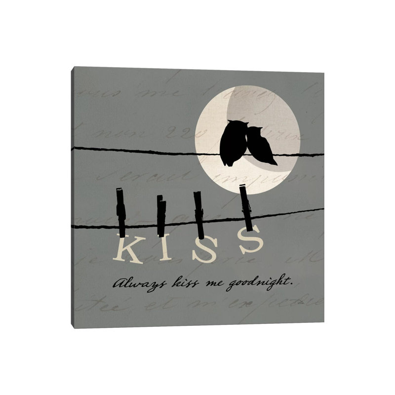 Moon Lovers II by Pela - Gallery-Wrapped Canvas Giclée on Canvas, 30.48 cm H x 30.48 cm W, Wrapped Canvas