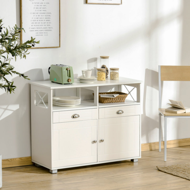 Buffet buffet, armoire à café, armoire de cuisine avec tiroirs de rangement