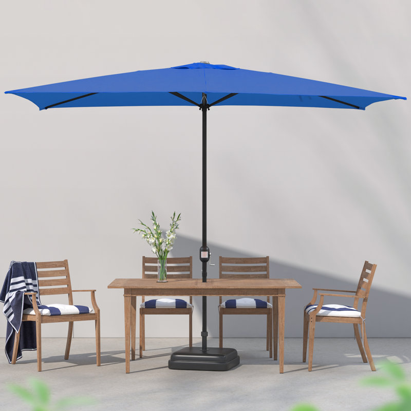 Parasol de marché rectangulaire de 10 pi x 6,6 pi Bradford, Bleu marine