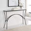 Alayna 48'' W Glass Console Table