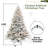 Pre-Lit Flocked Artificial Christmas Tree-1736533679