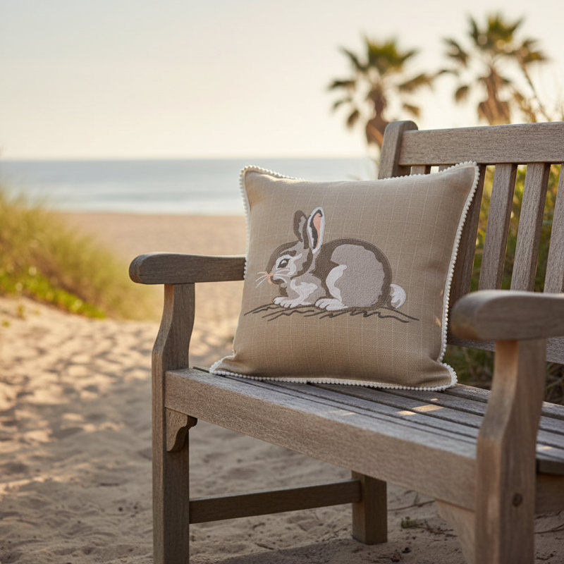 Bunny Throw Pillow 18" x 18"