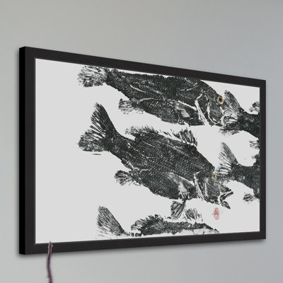 « accrocheurs », reproduction d’art encadrée