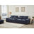 Modern Sectional Sofa Couch With Console-1607255997