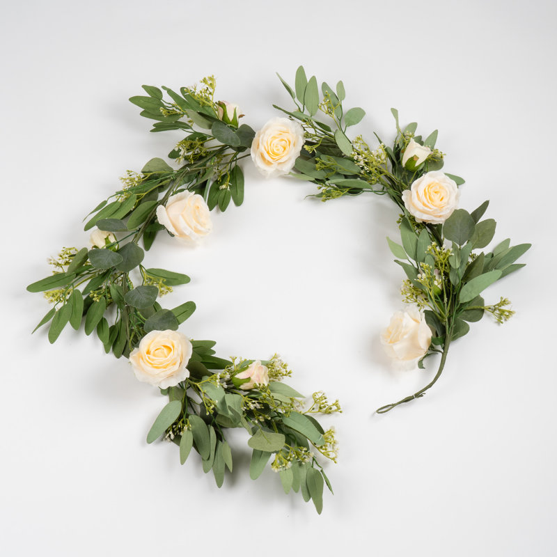 150cm Eucalyptus And Rose Garland