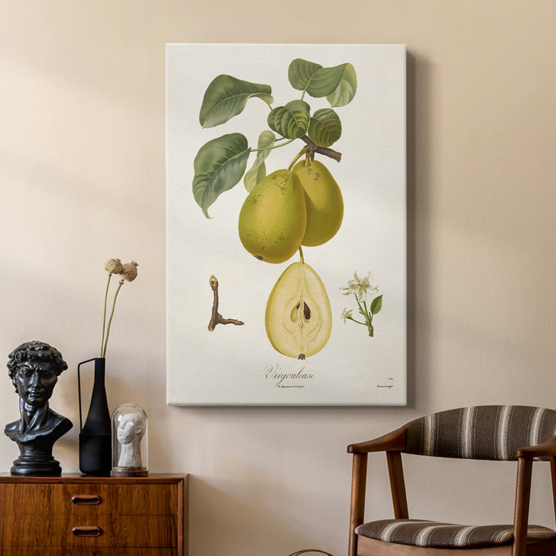 Poires rétro III - galerie Cavas sur mesure, H 36 po x l 24 po