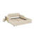 Full Size Upholstered Grounded Bed, Mother & Child Bed With Bedside Desk-1765574906