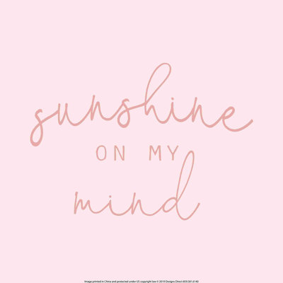 Sunshine On My Mind