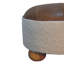 Insley 45cm Wide Round Footstool Ottoman