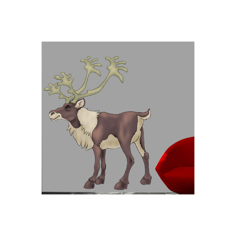 Animals Non-Wall Damaging Wall Decal, 24" H x 19" W