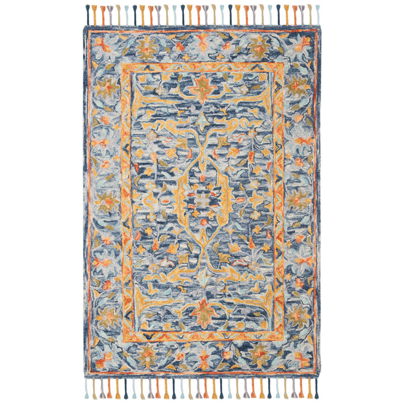 Vahakn Hand Tufted Wool Oriental Rug, Rectangle 4' x 6'