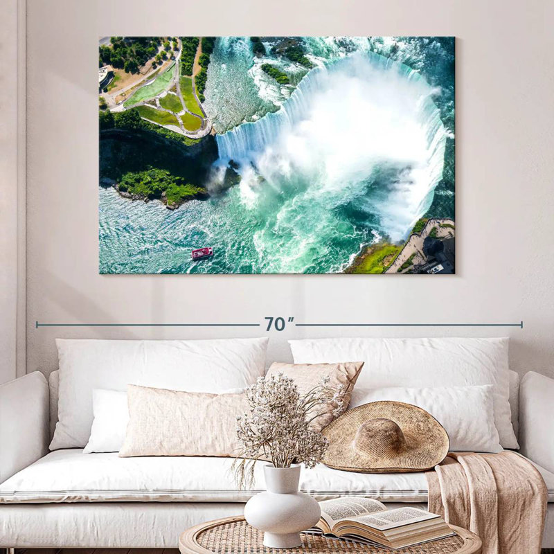 Alvord Niagara Falls From Above, 34" H x 51" W