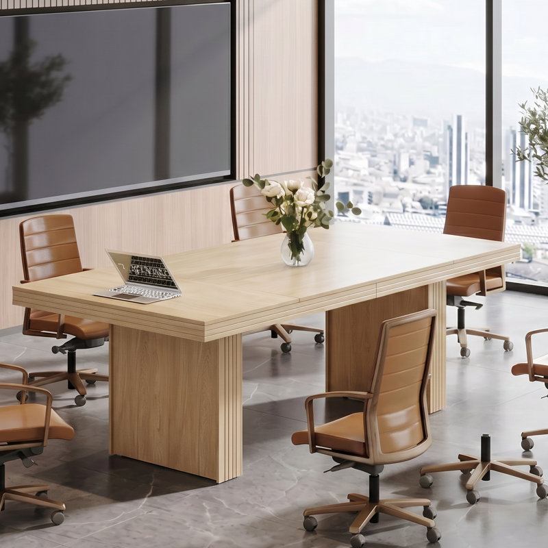 160.02cm Rectangle Conference Table, Natural