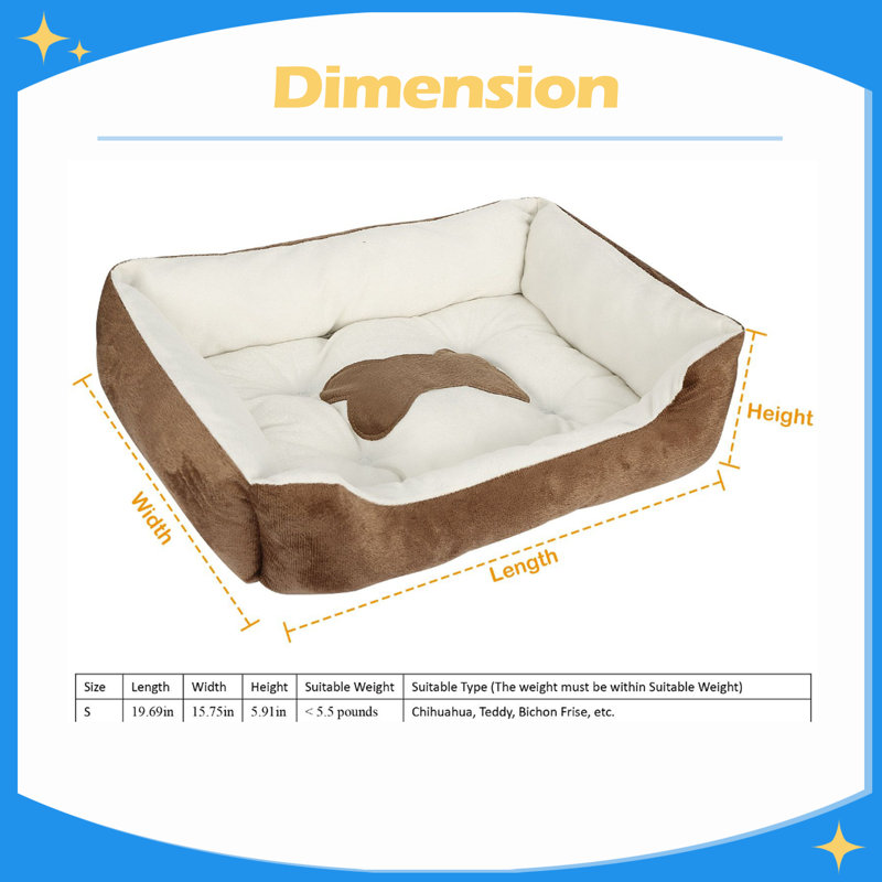 Lit pour chien pour chien, 19.69, Brun