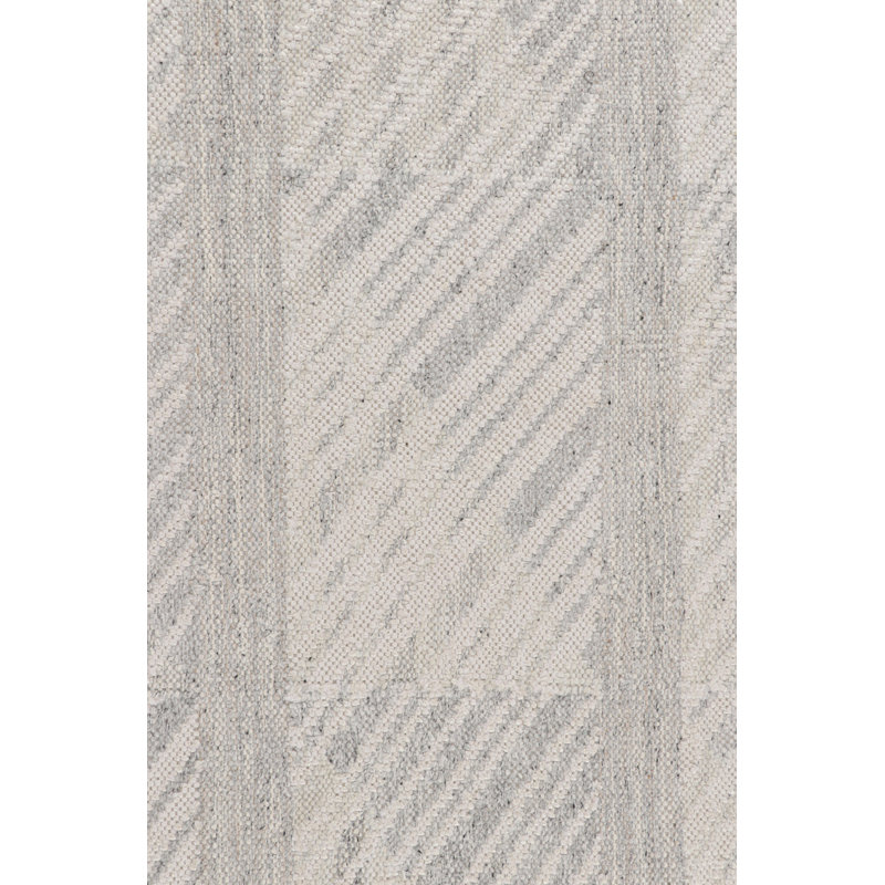 Scandinavian Wool Geometric Area Rug, Rectangle 8' x 10'