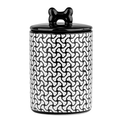 10 Strawberry Street Herringbone Pattern Treat Jar