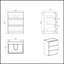 Meuble-lavabo en noyer avec lavabo, grand rangement pour salle de bain moderne autoportante, durable et élégant-1359587300-1359587298-1359587305