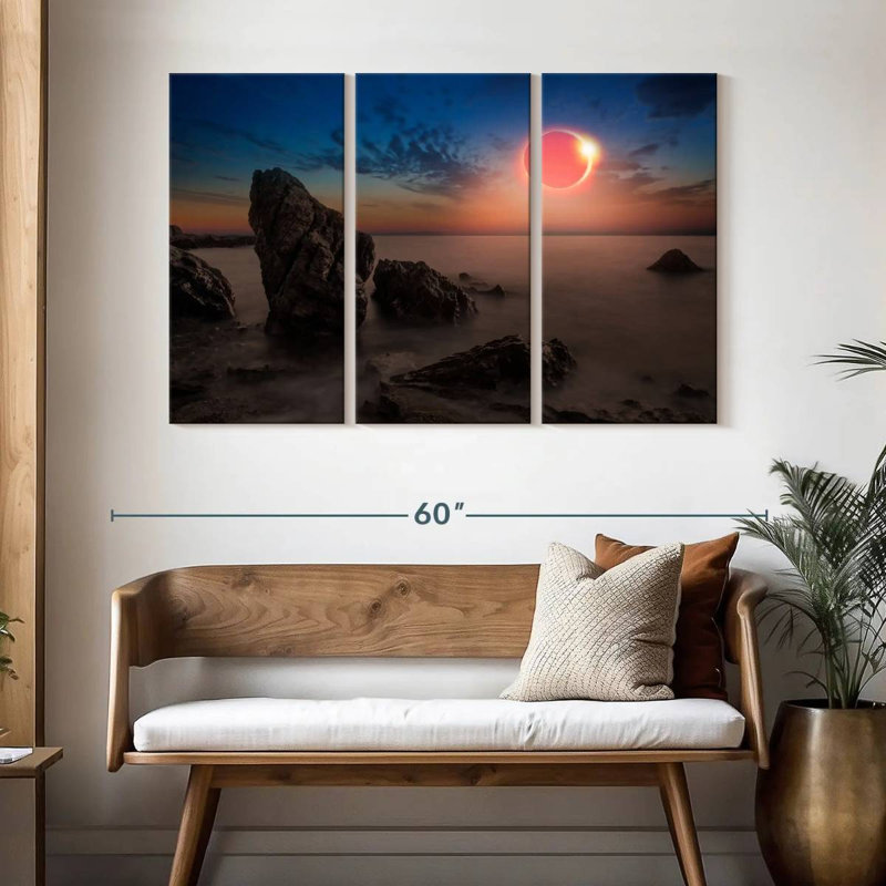 Solar Eclipse Gillard Scene, 32" H x 50" W