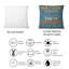 Rectangle, ne vous retournez pas, vous n'allez pas de cette façon - Coussin décoratif à imprimé traditionnel