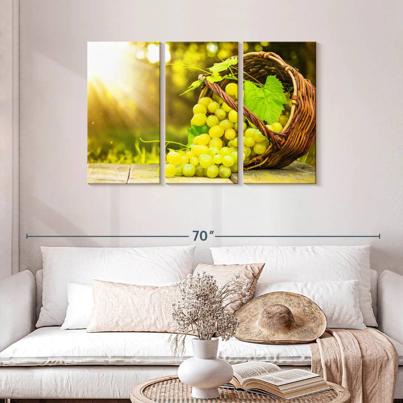 Yarlin Freshly Picked Grapes, 28" H x 45" W