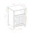 Parche 1-Door Nightstand with Open Cubby-1029333416