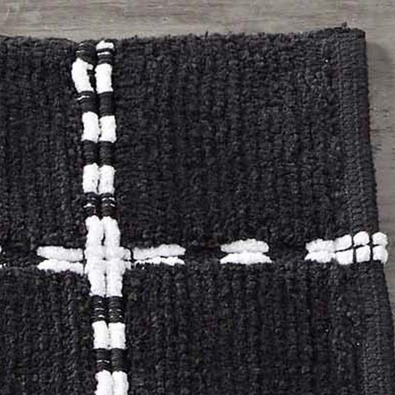 Farmhouse Windowpane 2-Piece Bath Rug Set