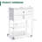 Gift Wrapping Table Craft Table Storage Cart With 2 Drawers