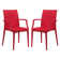 Mace Stackable Plastic Dining Armchair with Weave Design