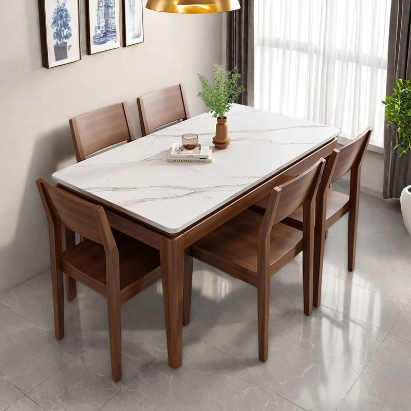 Rectangular small-sized dining table, 29.53"H x 62.99"L x 35.43"W