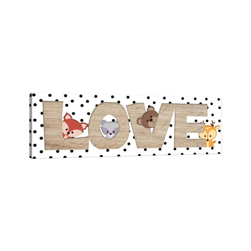Love by Anna Quach - Wrapped Canvas Panoramic Print, 30.48 cm H x 91.44 cm W